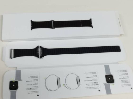 Apple Watch 44mm ブラックレザーループ(MXAC2FE/A) Aランク - メルカリ