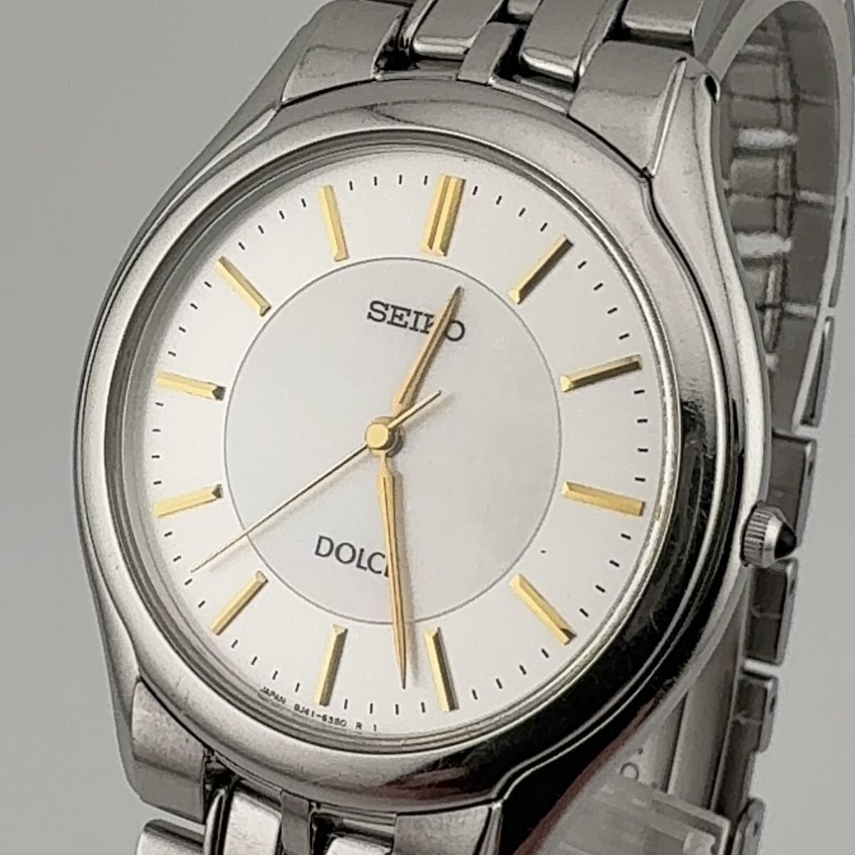 SEIKO 8J41-6030 セイコー DOLCE ドルチェ シェル文字盤 メンズ 
