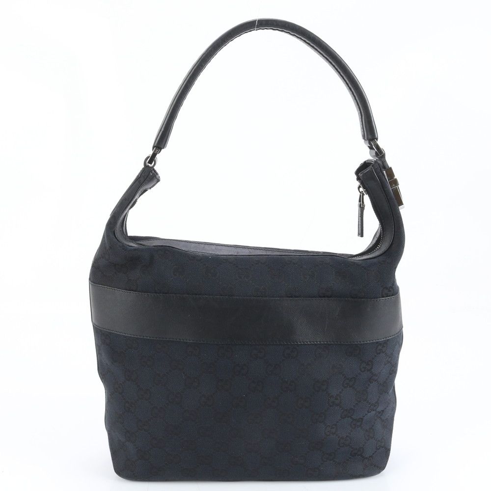 美品 グッチ GGキャンバス 001 4298 レザー ワンショルダーバッグ
