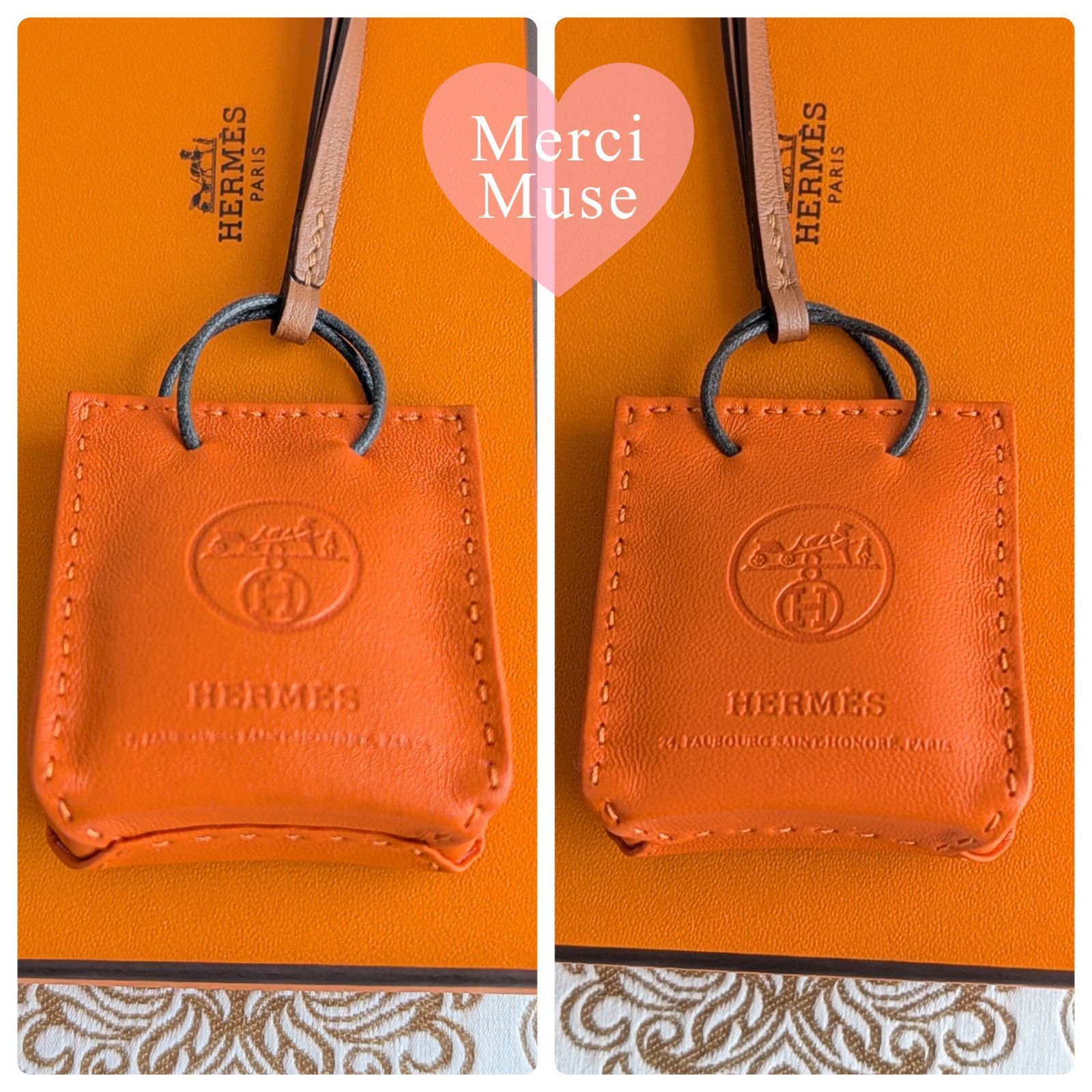 ❤お得なお品❤サックオランジュ オレンジ バッグチャーム エルメス