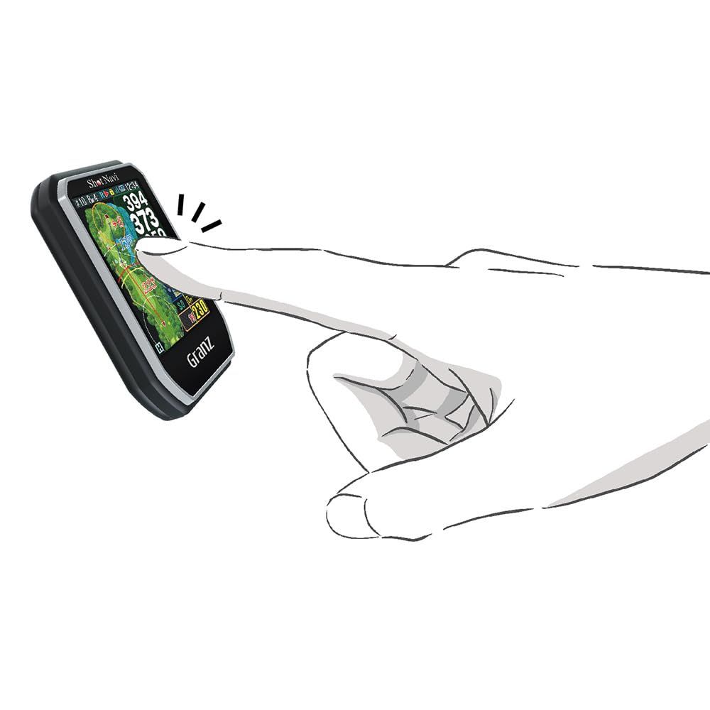 新品 Shot Navi(ショットナビ) Granz BK ゴルフGPS タッチパネル どで