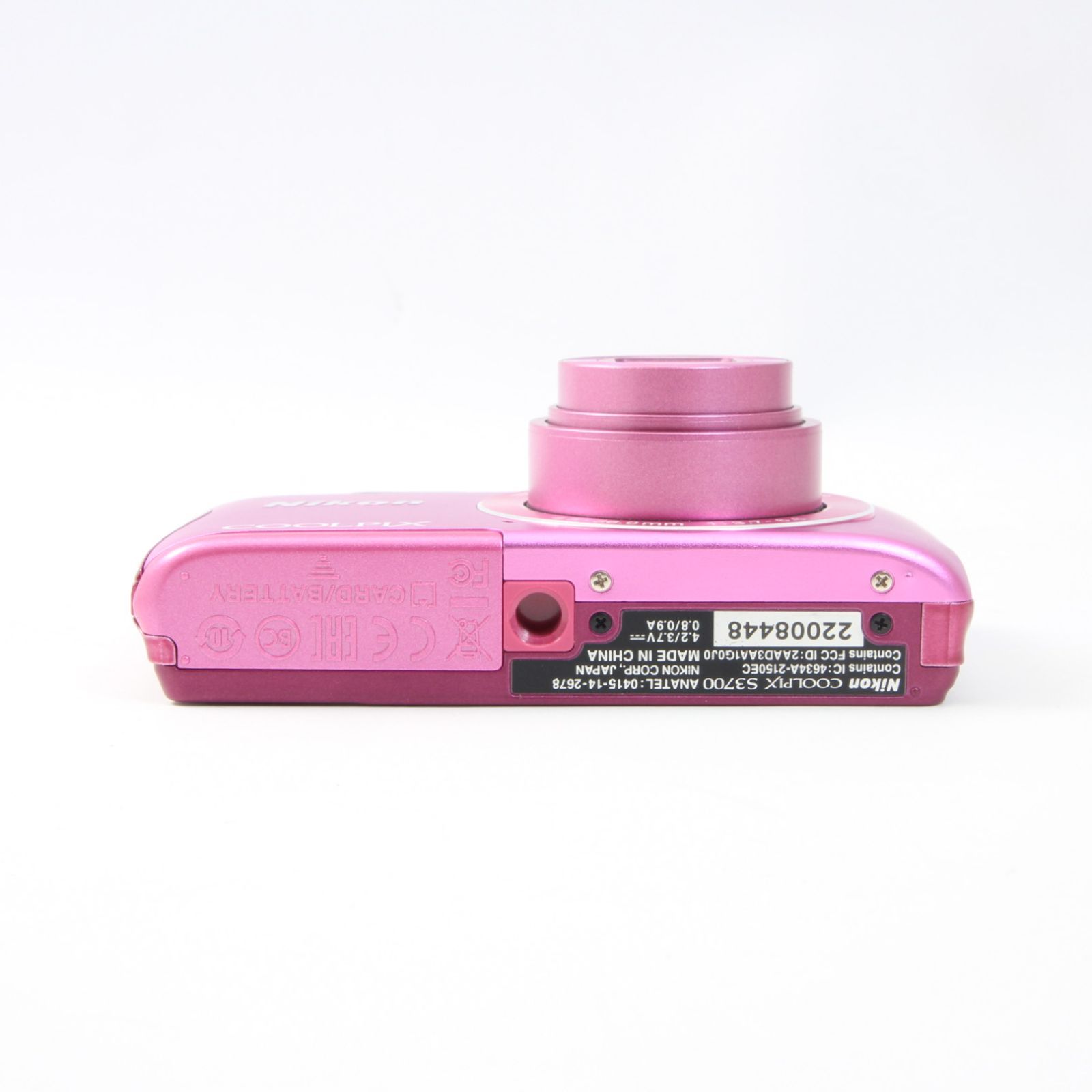 Nikon ニコン クールピクス S3700 ピンク コンパクトデジタルカメラ COOLPIX S ニコン Nikon コンデジ S3700 ピンク Wi-Fi搭載 中古 SD