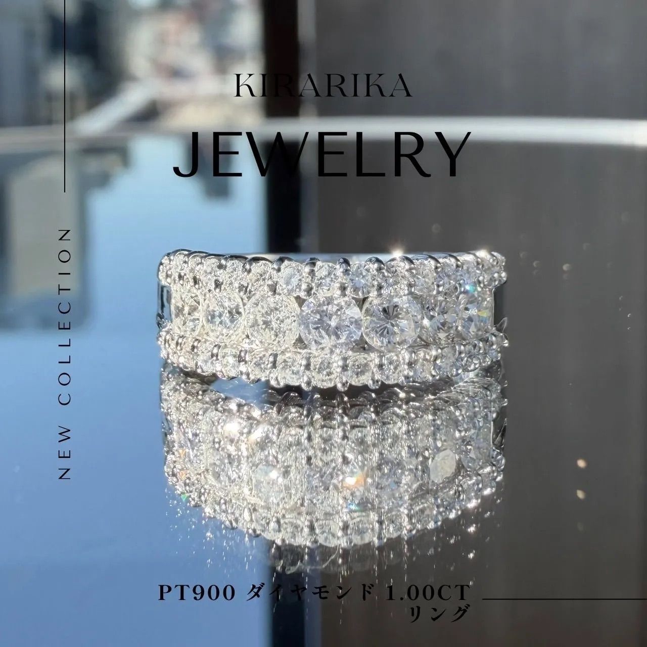 Pt900 天然ダイヤモンド 1.00ct リング - メルカリ