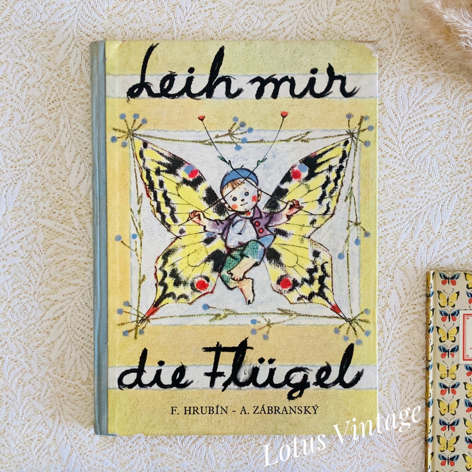 アドルフ・ザーブランスキー挿絵の詩集絵本 印象的な蝶の表紙 洋書