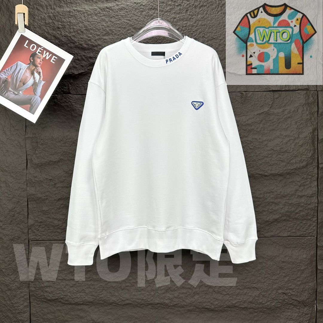 PRADA 2025新作 トライアングルロゴ クルーネックスウェット [本日特価