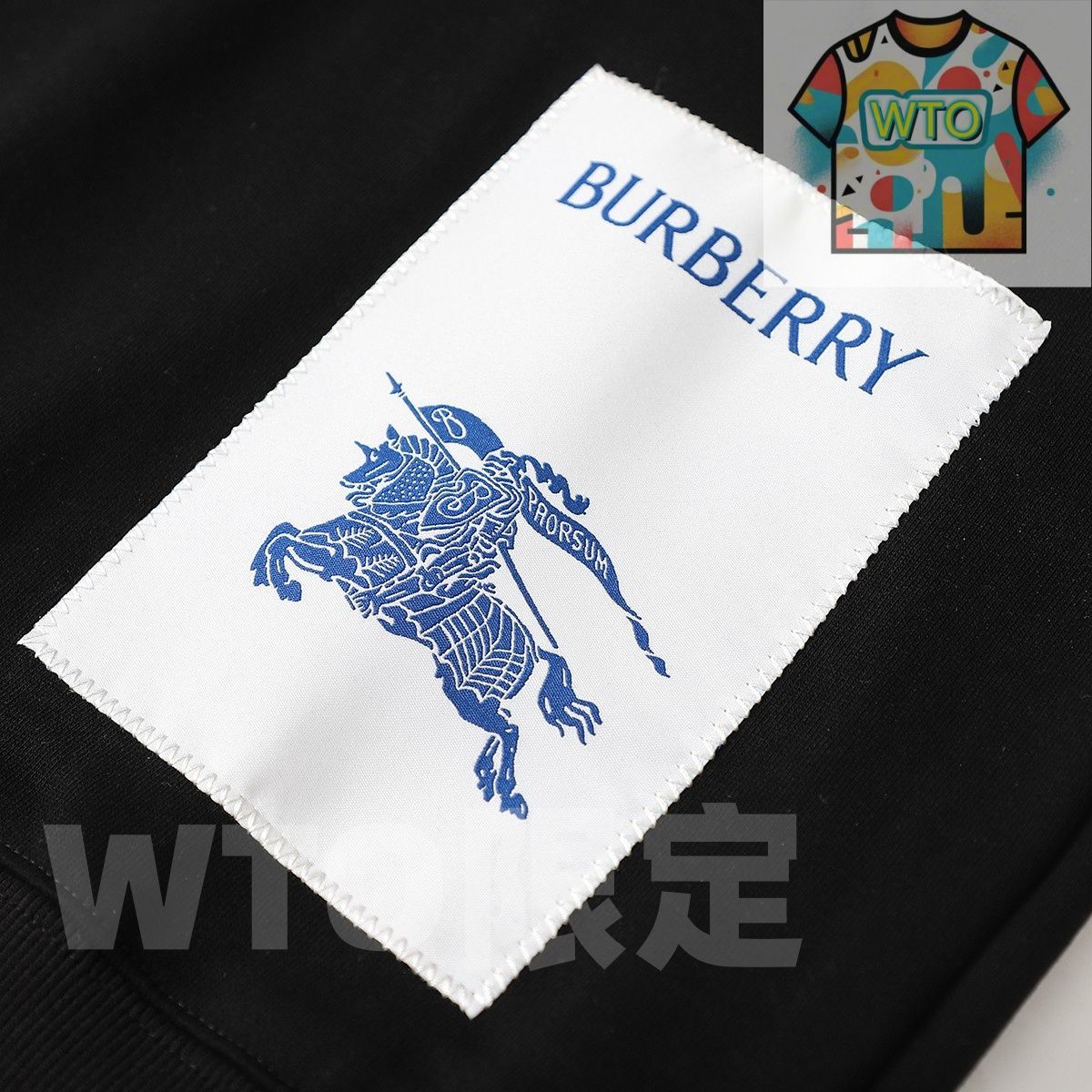 バーバリー（Burberry）2024ss B 家の新シーズンのパッチ刺繍入り純綿