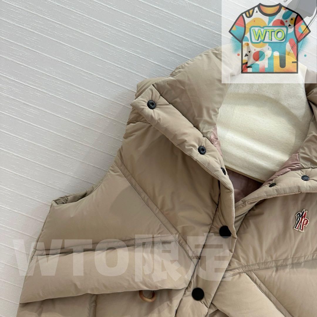 MONCLER ベージュ ダウンベスト｜本日限定特価｜新品未使用 - メルカリ