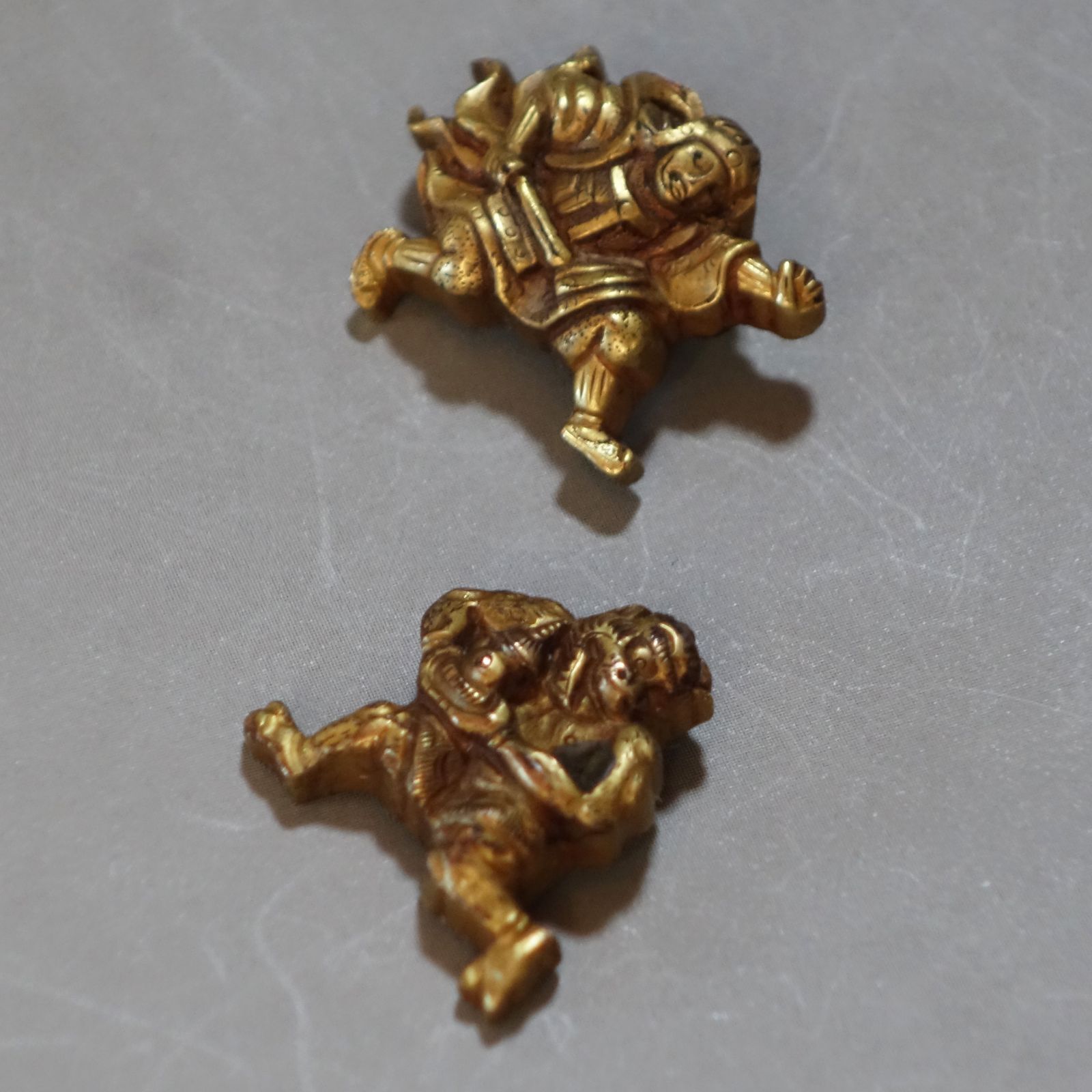 目貫　　2種4個　　刀装具　武具　骨董　時代物　江戸時代 目貫 2種4個 刀装具 武具 骨董 時代物 江戸時代