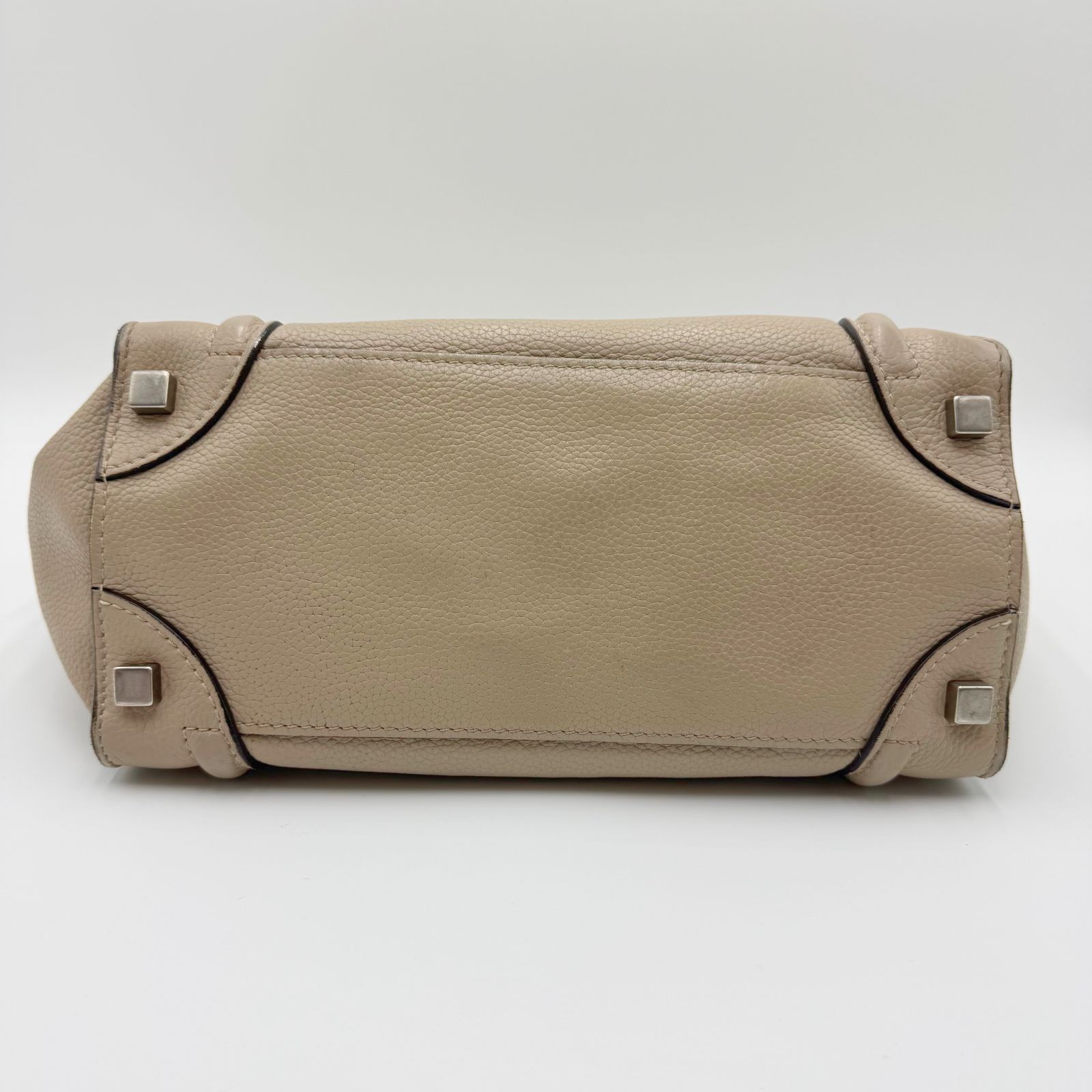 CELINE セリーヌ ラゲージ ハンドバッグ マイクロショッパー レザー