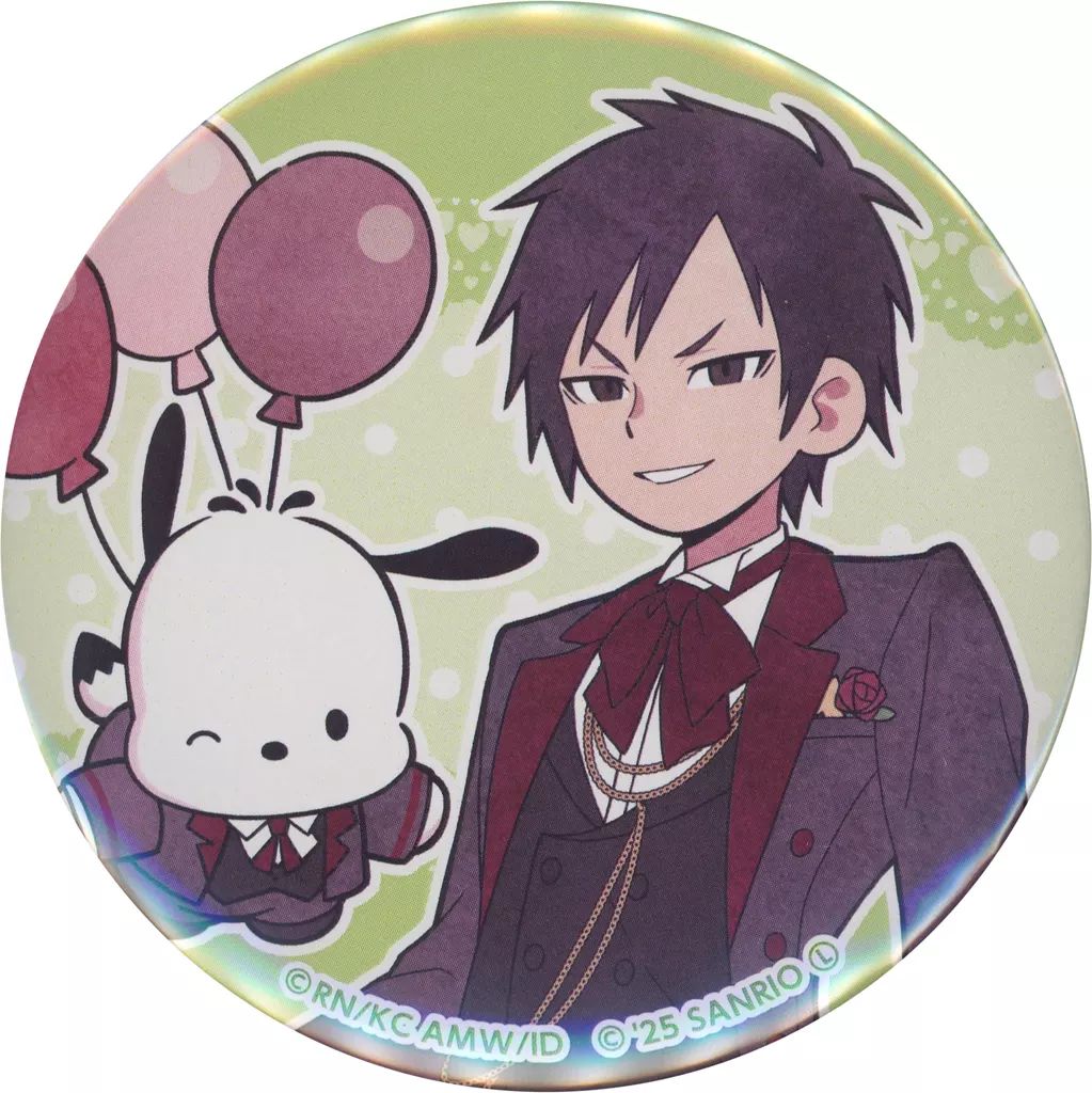 中古】バッジ・ピンズ 折原臨也×ポチャッコA 缶バッジ 「くじ引き堂