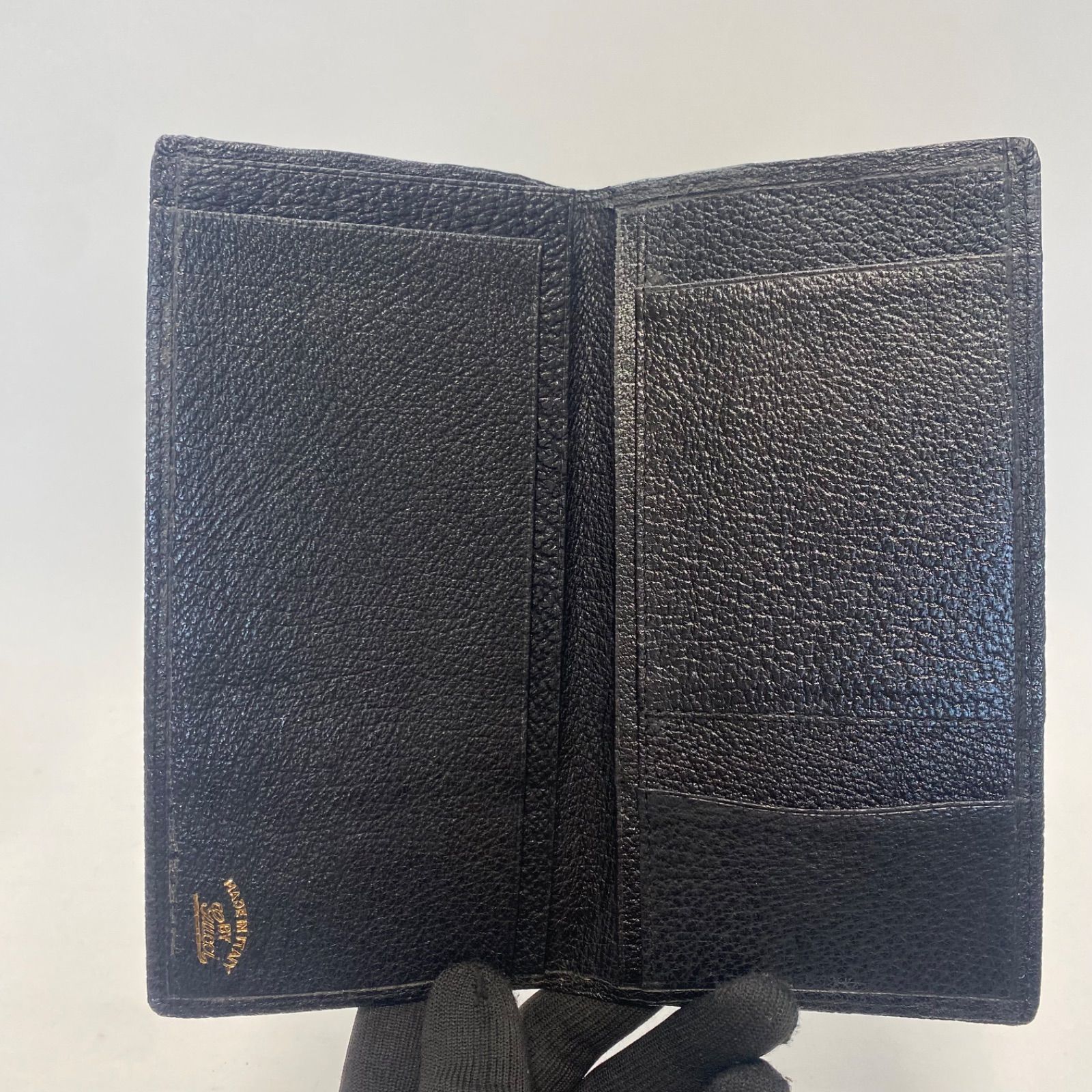 3348 GUCCI グッチ 長財布 ブラック レザー オールドグッチ お札入れ 