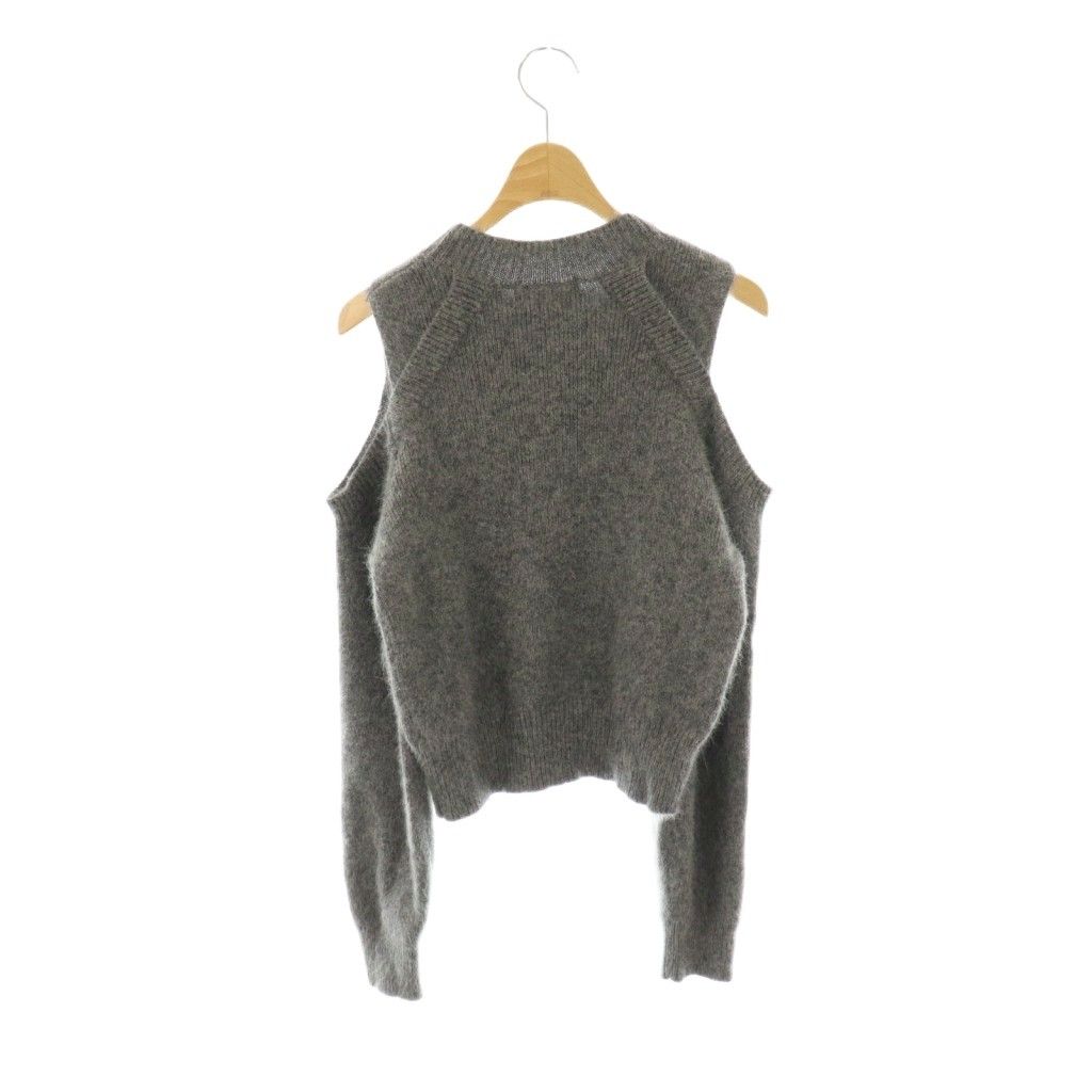 リリーブラウン Lily Brown キャンディストック 24AW レイヤードビジューニット セーター F グレー /AT ■OS