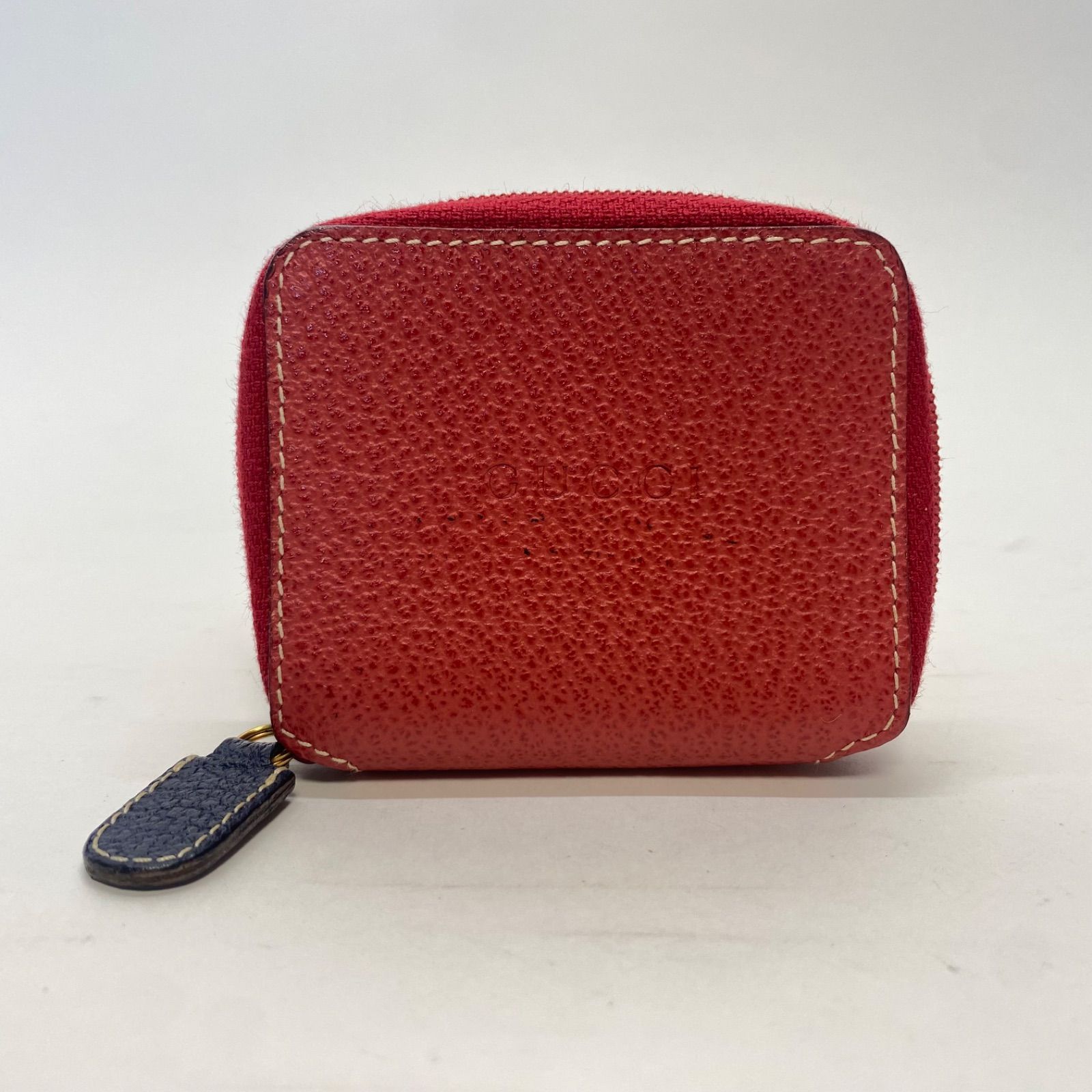 3349 GUCCI グッチ コインケース 小銭入れ レッド オールドグッチ 