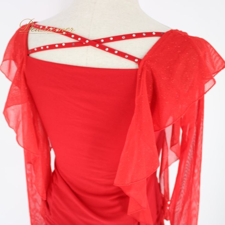 社交ダンス 衣装 スタンダード 上下セット ツーピース レッスンウェア