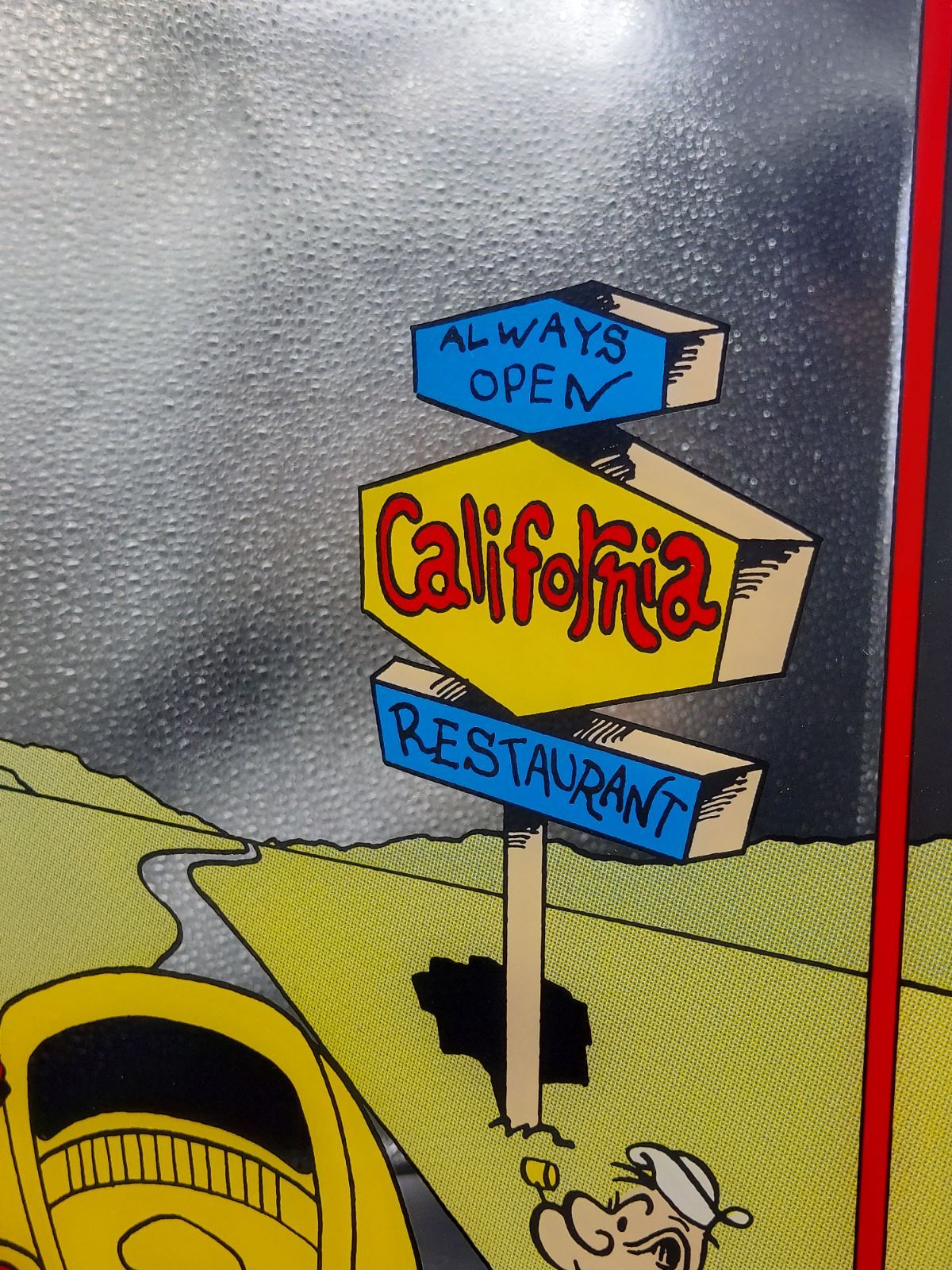 ポパイパブミラー POPEYE ポパイ鏡 アンティークミラー ヴィンテージ