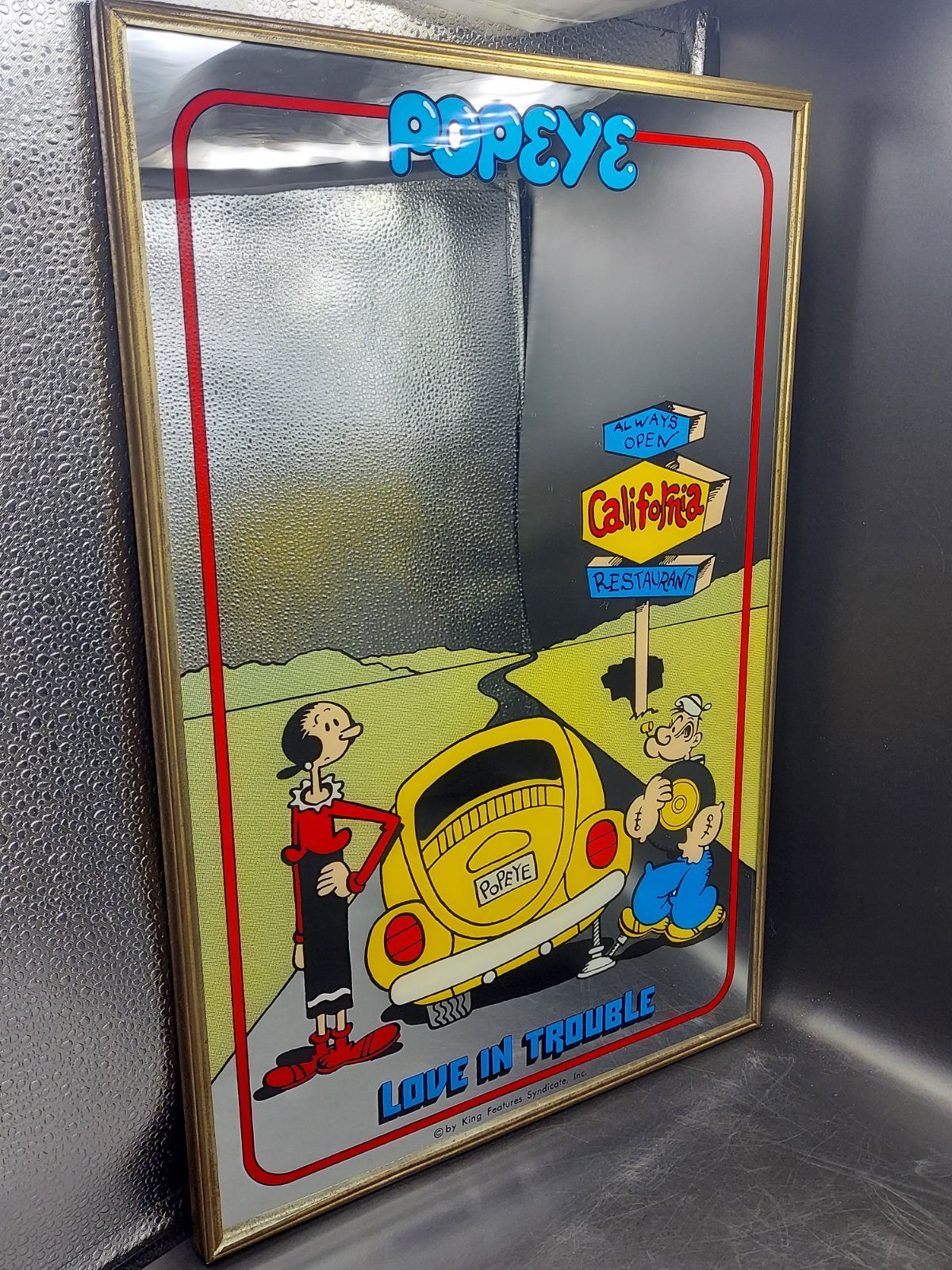 ポパイ パブミラー 壁掛け ビンテージ 鏡 - メルカリ