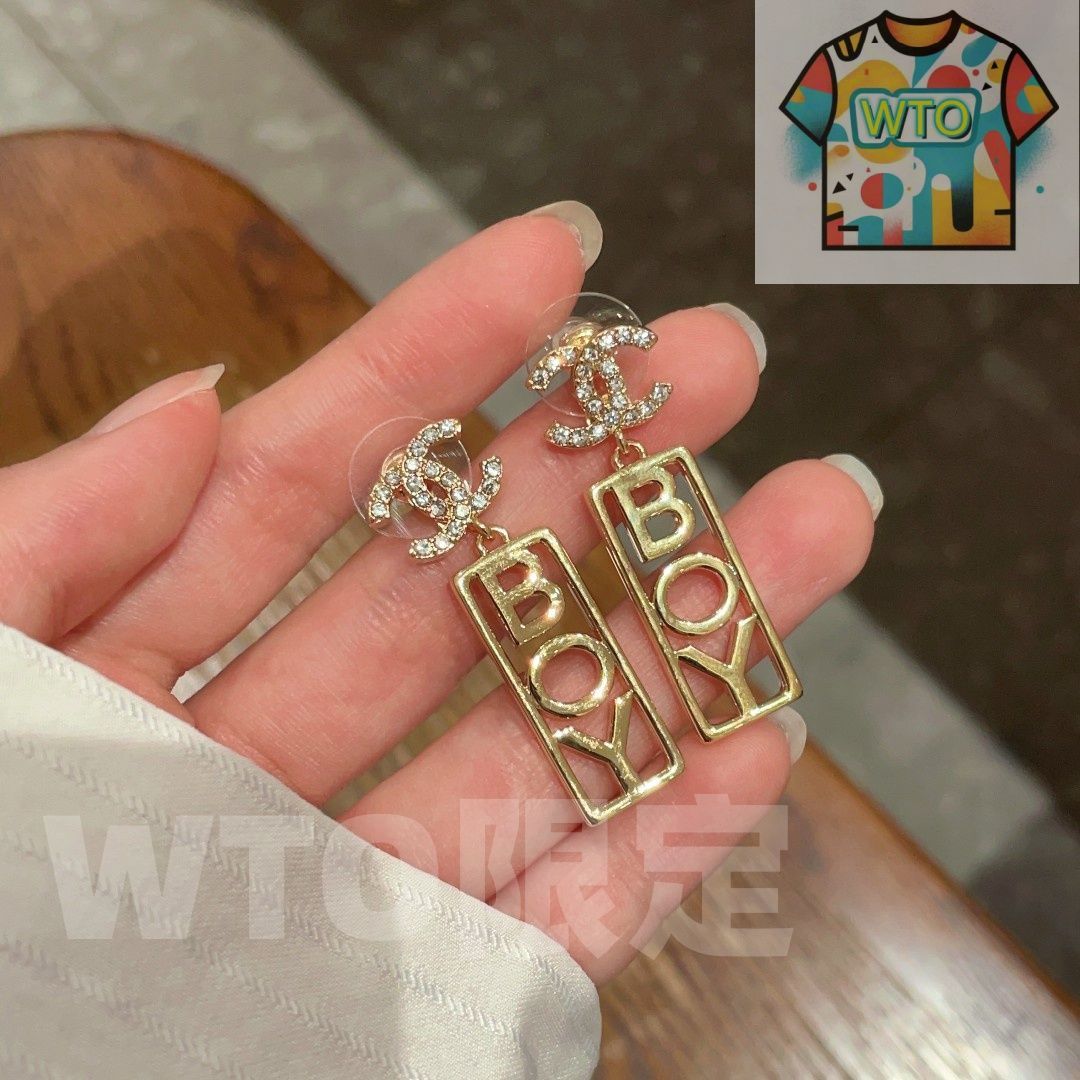 今日特価】Chanel 中古 ダブル C イヤリング オリジナルリプリカロゴ