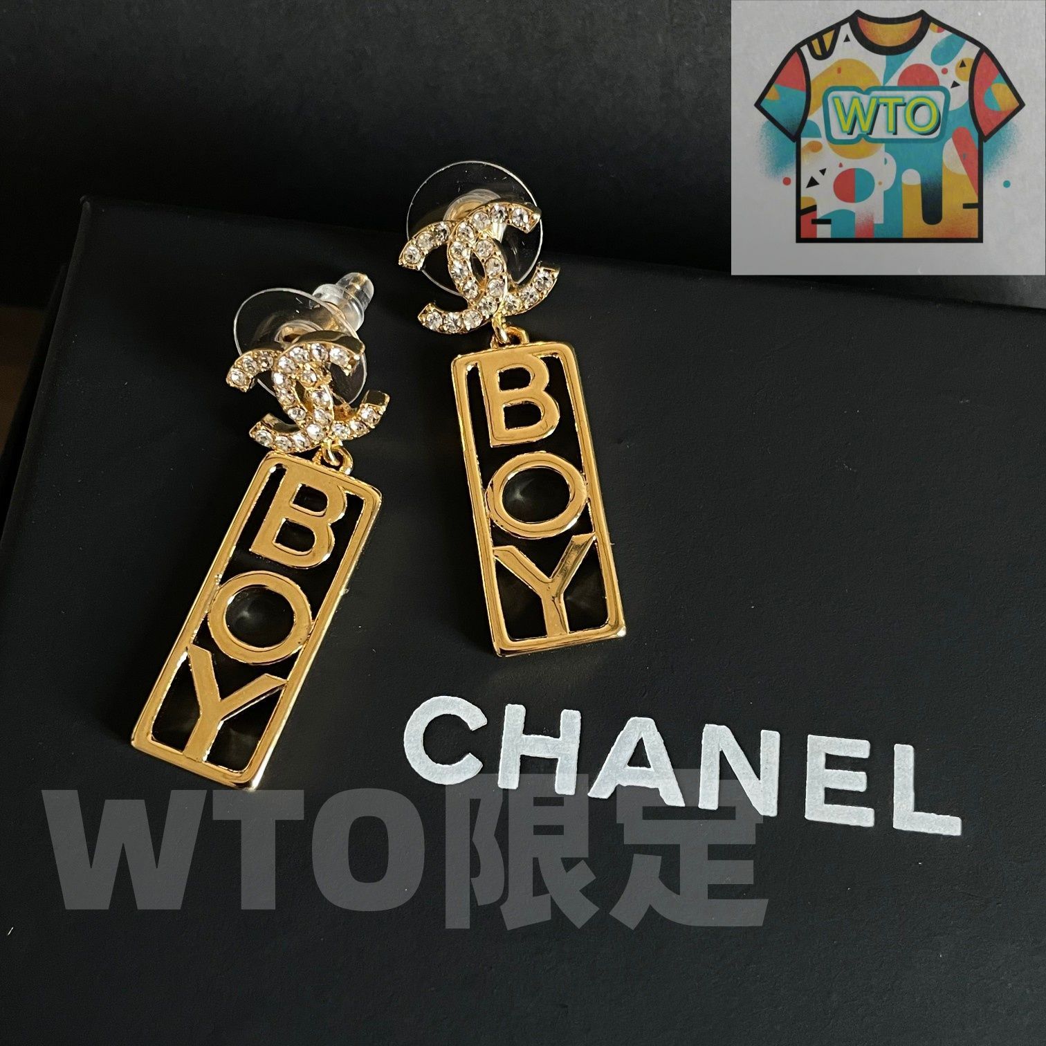 今日特価】Chanel 中古 ダブル C イヤリング オリジナルリプリカロゴ