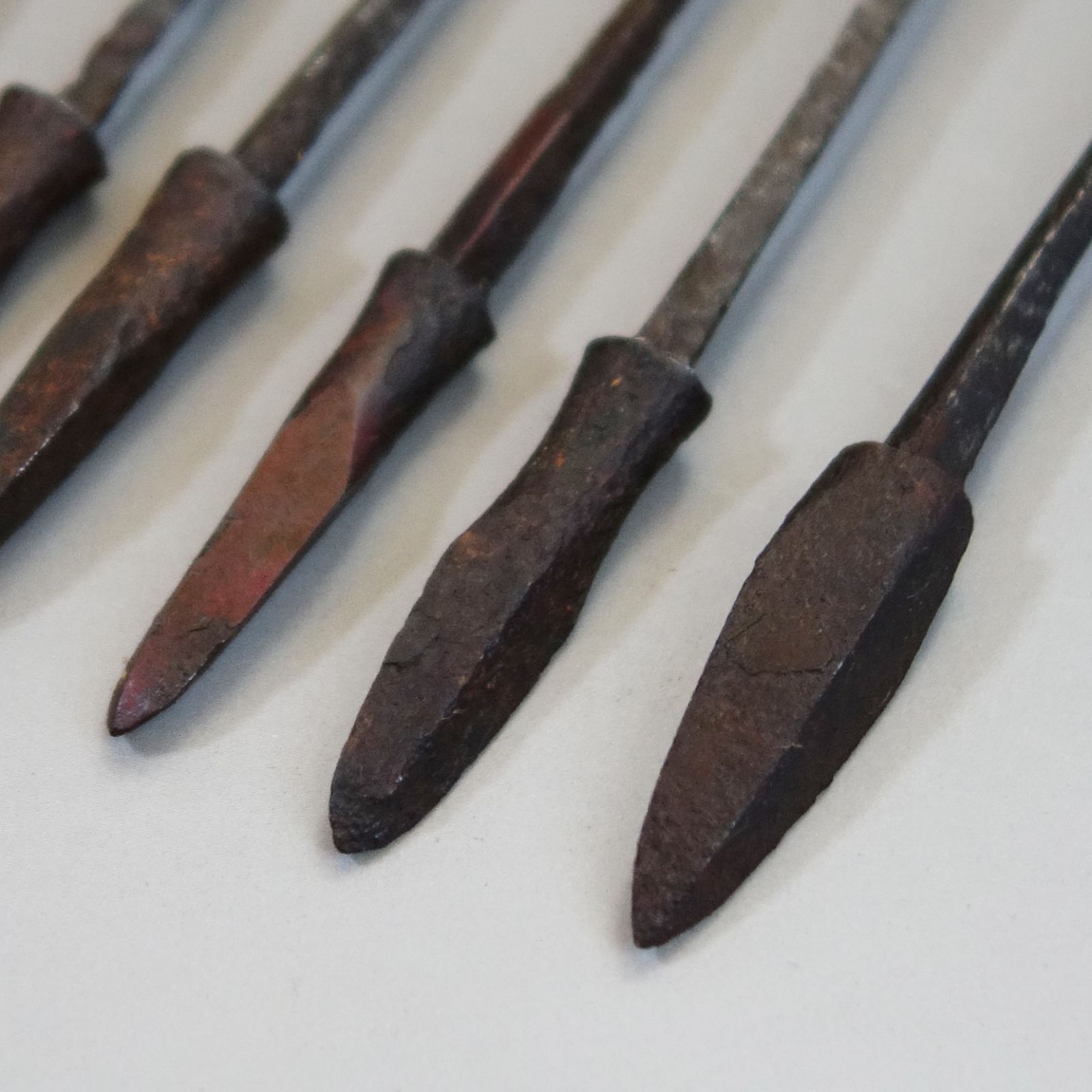 矢尻 【 鏃 矢尻×10本 】 武具 日本刀 刀装具 鍔 鐔骨董 古美術