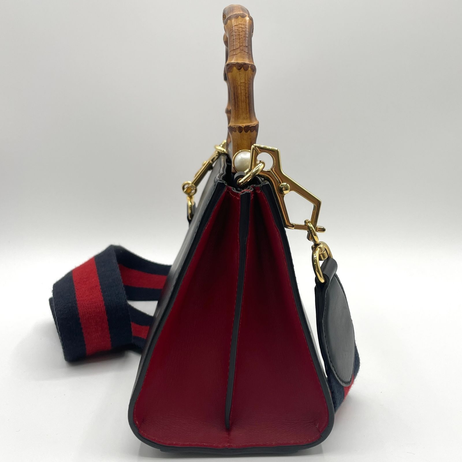 GUCCI グッチ ニムフェア バンブー ハンドバッグ 470271 ブラック 2way