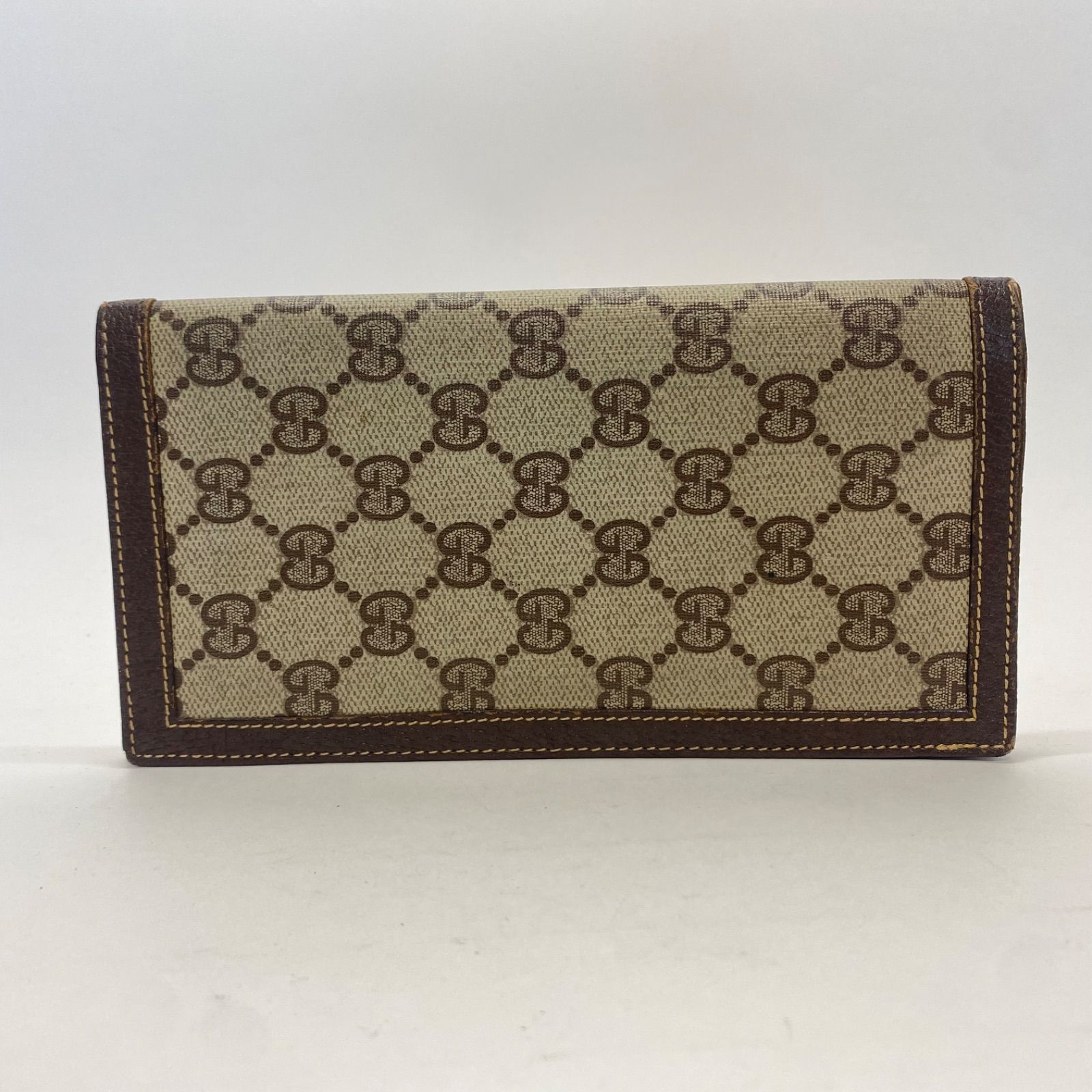 GUCCI グッチ オールドグッチ 長財布 ggスプリーム PVC ブラウン