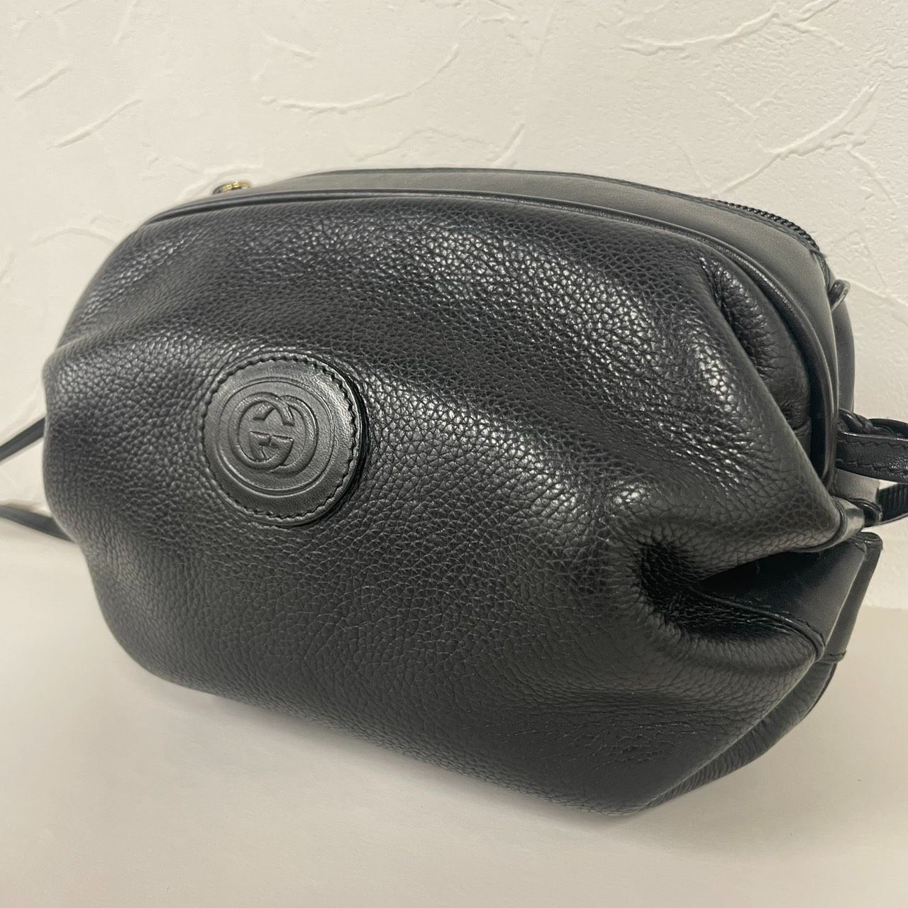 GUCCI】グッチ ミニショルダー バッグ レザー 斜め掛け 黒 - メルカリ