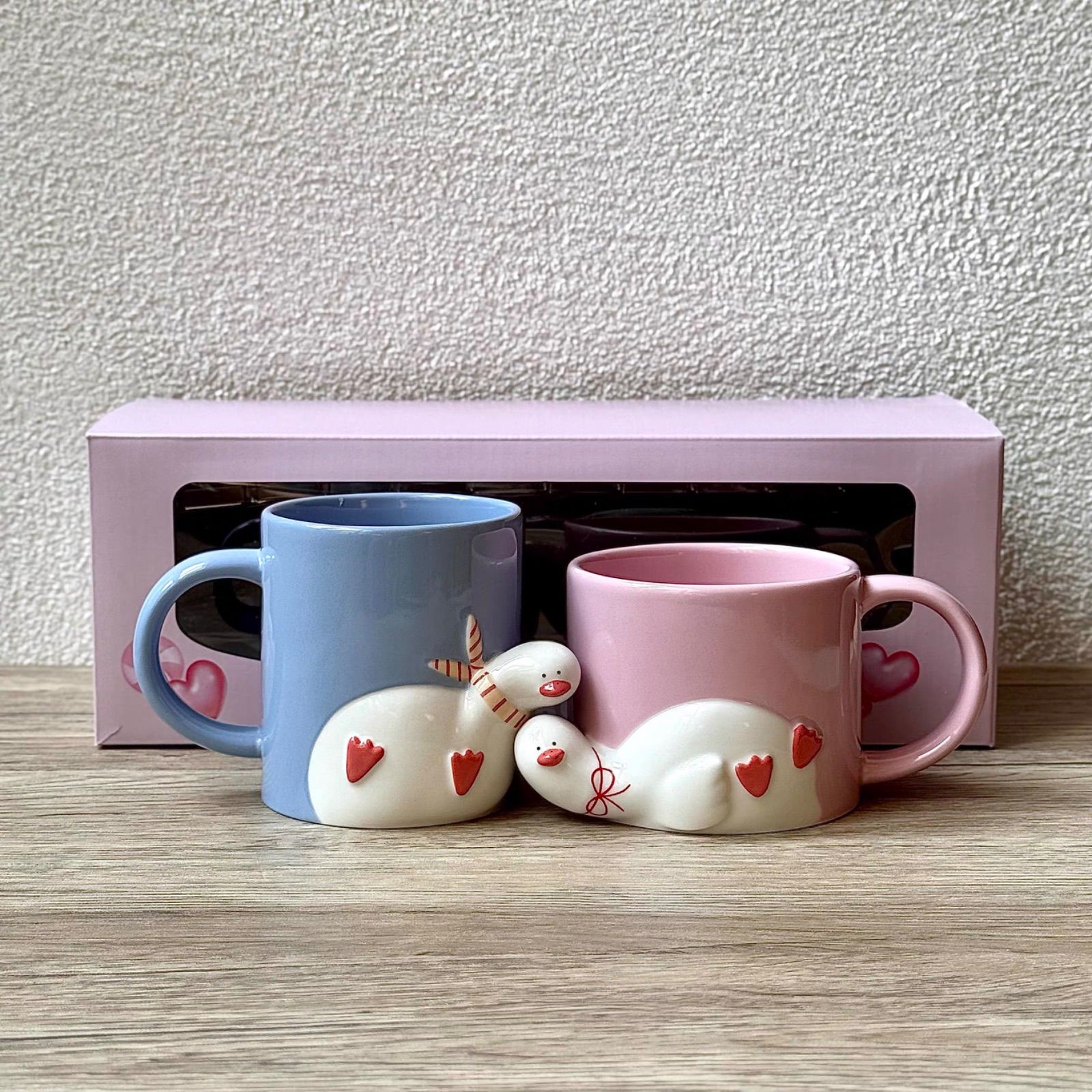 スターバックス アヒル バレンタイン マグカップ 2点セット - メルカリ