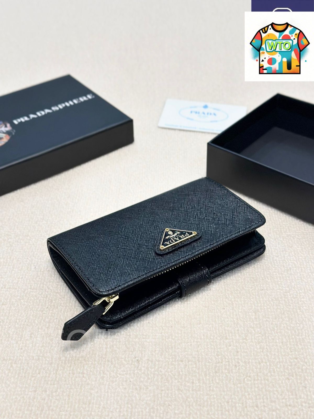 今日特価】Prada プラダ クラシックカードケースウォレットシリーズ 高