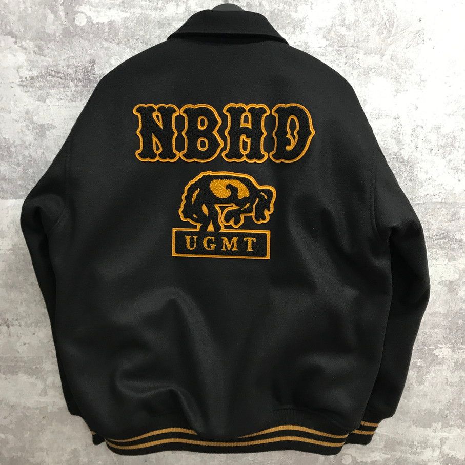 ネイバーフッド　スタジャン Nbhd刺繍25aw　未使用L★★最安値★ NEIGHBORHOOD 25AW STADIUM JACKET ネイバーフッド スタジャン【F0823