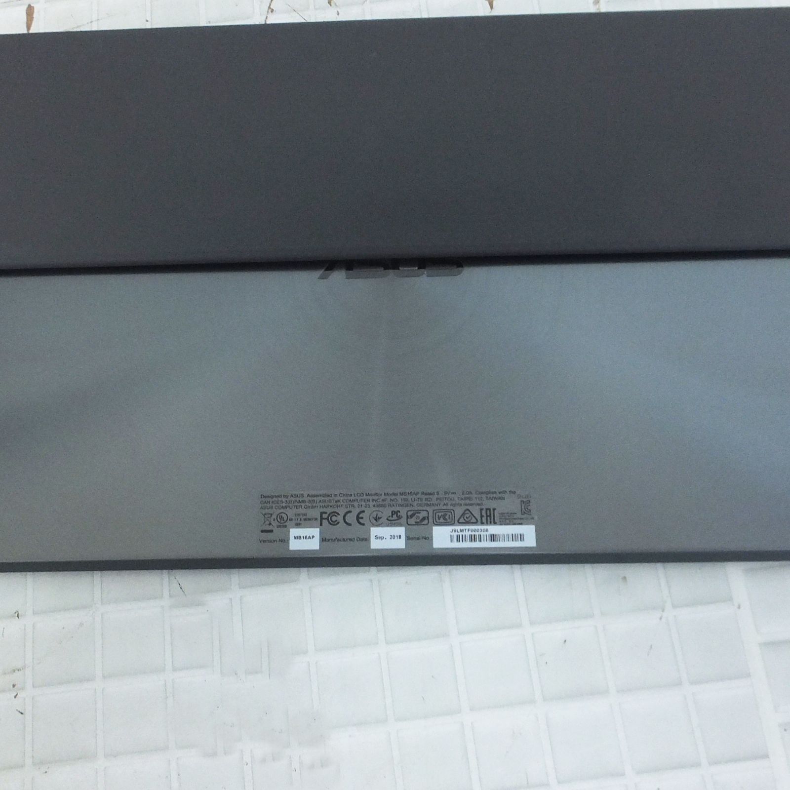 R774【訳あり特価】ASUS モバイルモニター ZenScreen Go MB16AP 中古