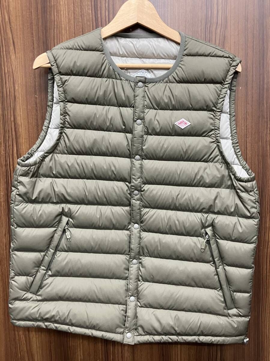 DANTON / ダントン ダウンベスト T KW32-115-02 カーキ サイズM - メルカリ