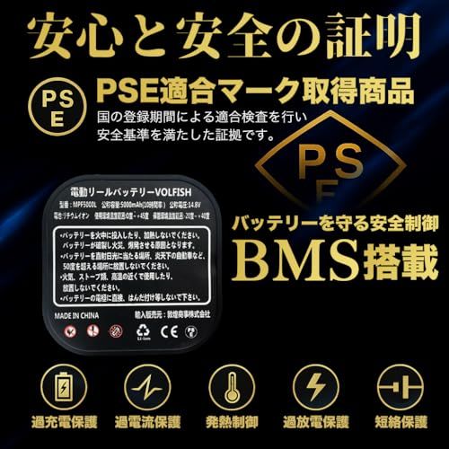  迅速に発送 VOLFISH ボルフィッシュ ダイワ シマノ 電動リール バッテリー 9600 mAh リチウムイオン 大容量 時計付き 軽量 コンパクト ポーチ付き 16109 c 29 その他 キッチン 食器