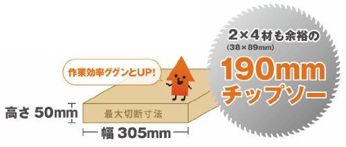 卓上スライド丸のこ 刃径190