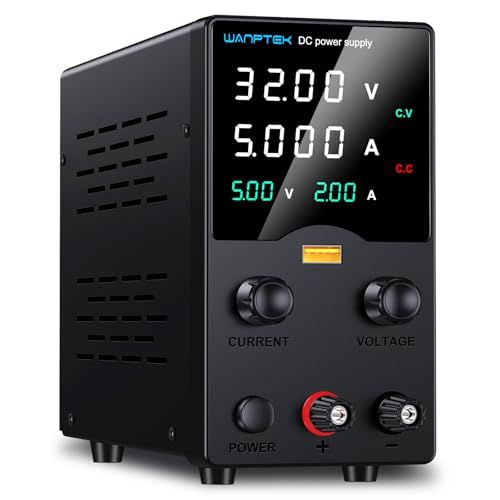 迅速に発送 直流安定化電源 4桁高精度LEDディスプレイ付き30 V 5 A可変DC電源 実験室用エンコーダ制御安定化電源 8695146 b