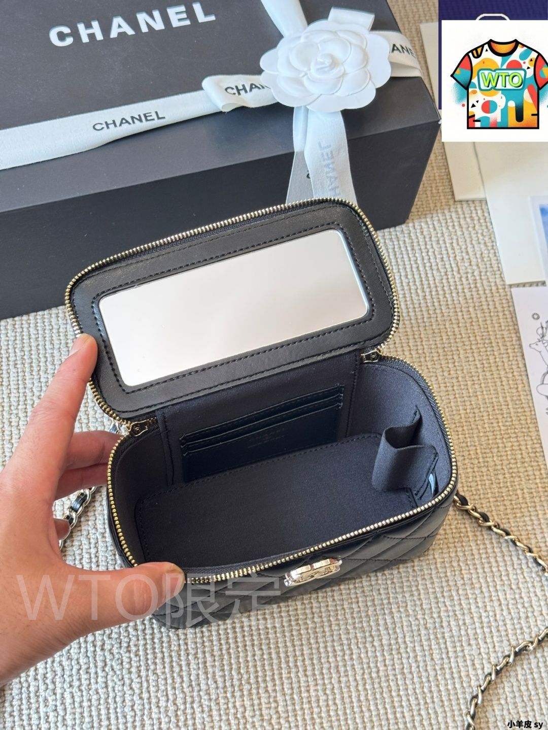 今日特価】Chanel シャネル コスメボックス ルテニウム銀色ハンドル