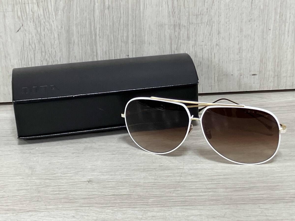 DITA CONDOR】美品！ サングラス ホワイト × ゴールド DITA CONDOR】美