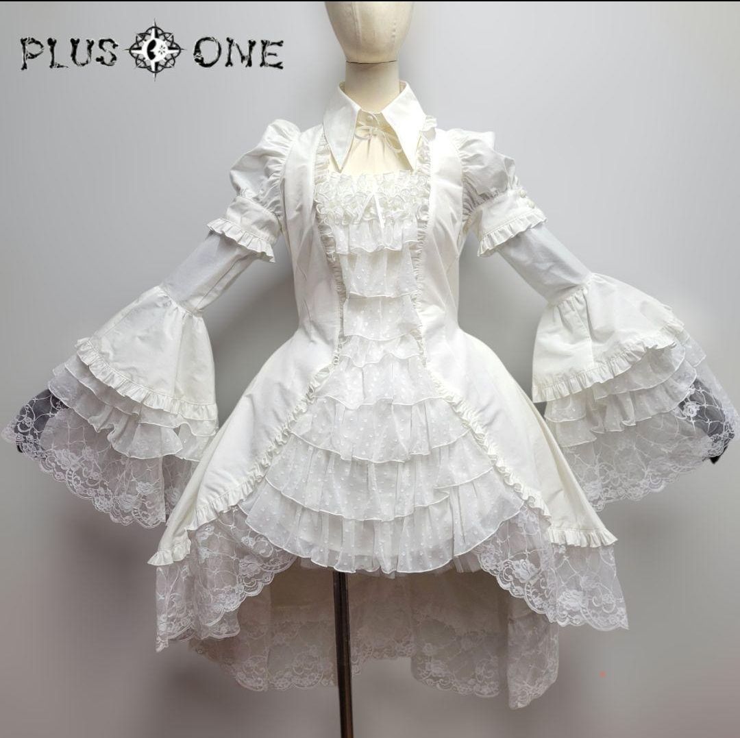 MARBLE】別衿・姫袖付きドレスワンピース - メルカリ