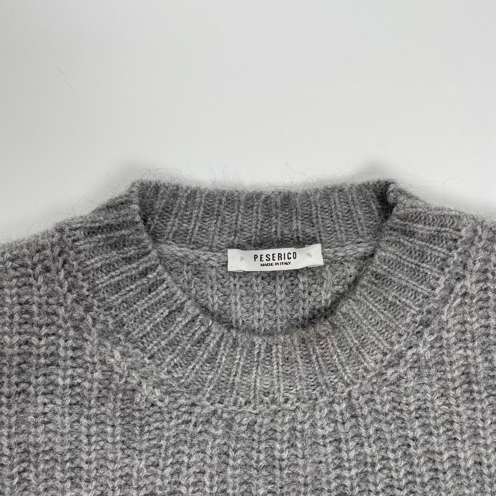 PESERICO ペゼリコ / シルクカシミヤMIXニット グレー 参考定価
