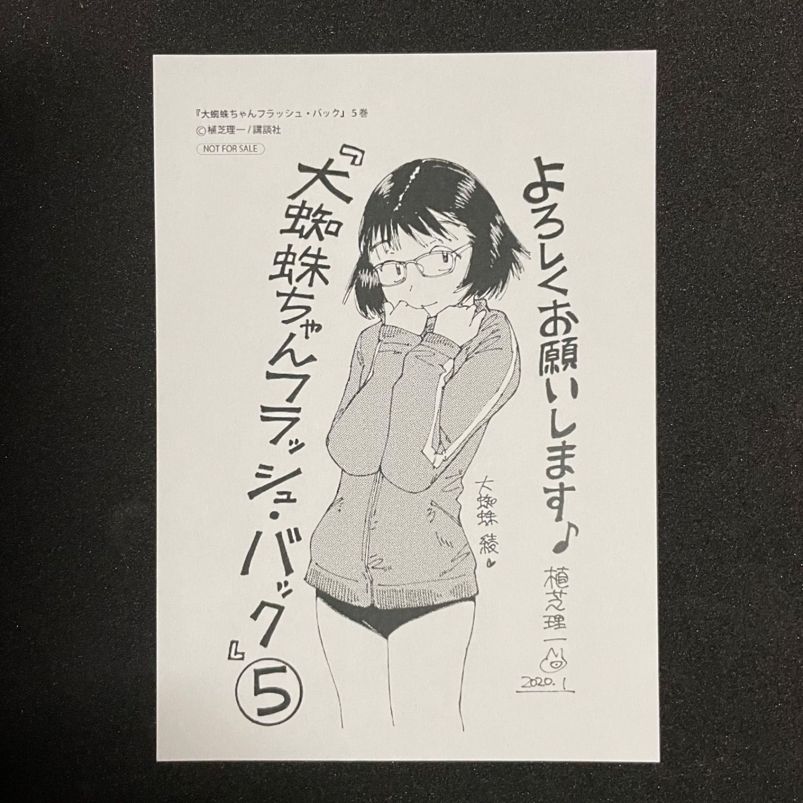 大蜘蛛ちゃんフラッシュ・バック 5巻 特典 イラストペーパー 植芝理一