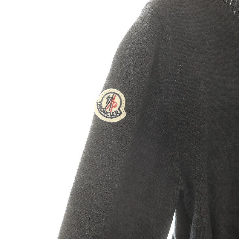 モンクレール MONCLER ドッキングニットワンピース 長袖 ミモレ ロング