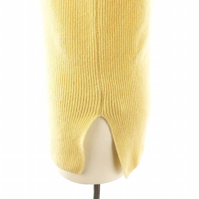 オーラリー AURALEE 14,5μ WOOL RIB KNIT LACE-UP P/O ニット セーター