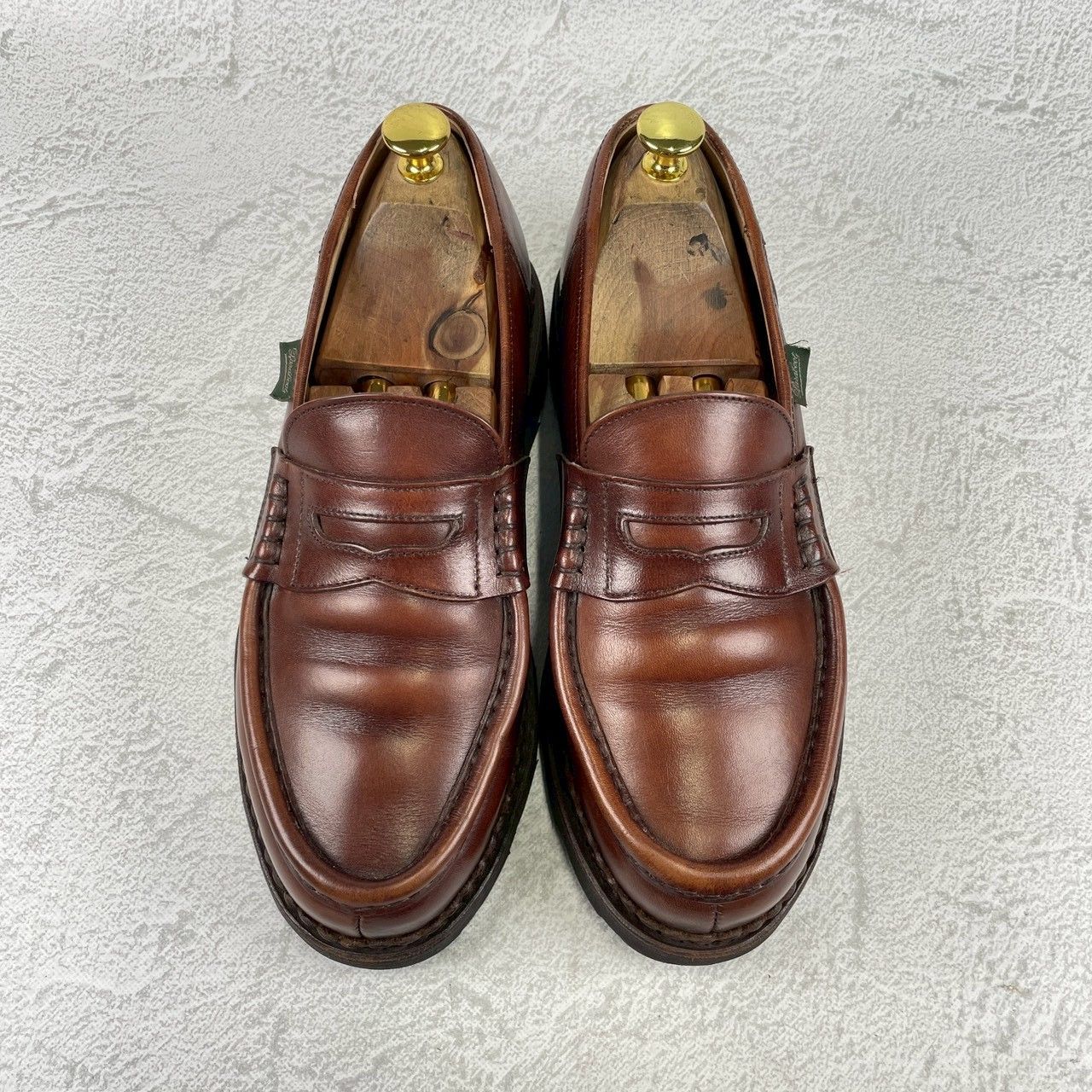 すべり革修理済み】Paraboot パラブーツ REIMS ランス コインローファー ビーフサドル 茶 ブラウン UK7 /  25.5cm【W3460】 - メルカリ