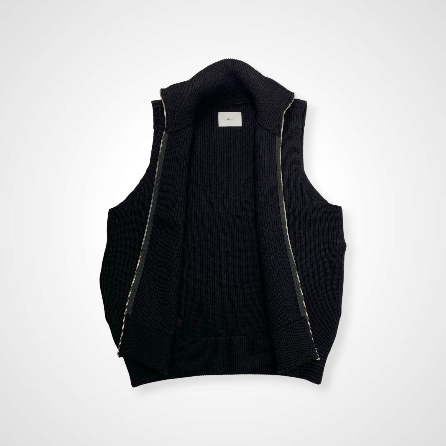 stein シュタイン / OVERSIZED DRIVERS KNIT ZIP VEST 23AW ST697 参考 