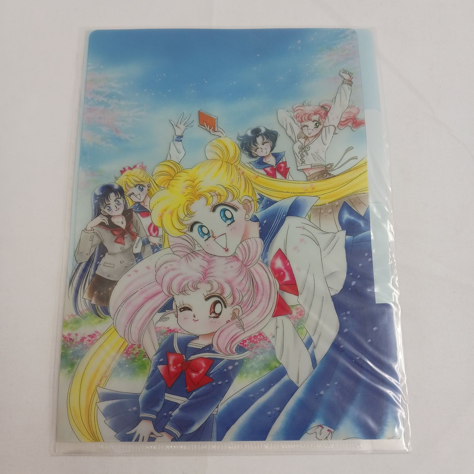 セーラームーン展　クリアファイルホルダー　クリアファイル2枚付き　+ファイル5枚 セーラームーン展 クリアファイルホルダー クリアファイル2枚付き +