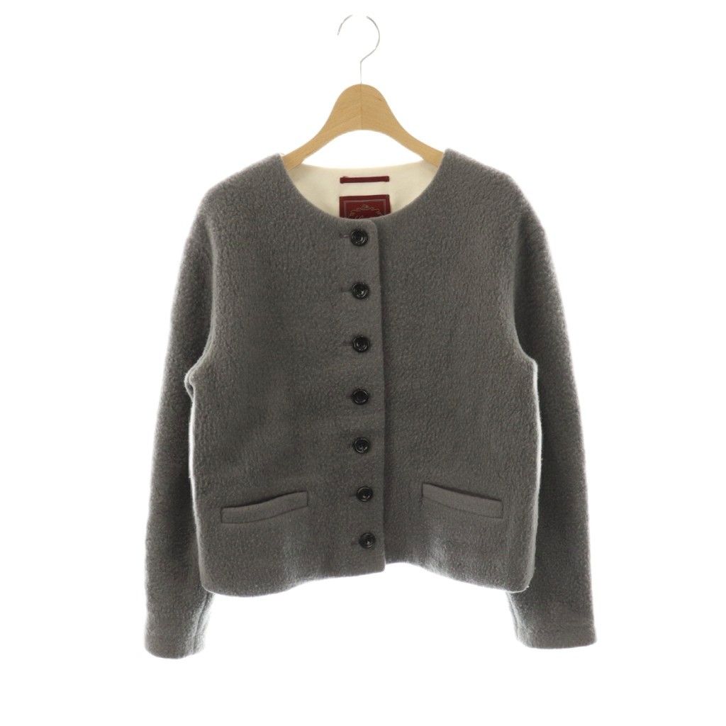 極美品】LORITTI ポンチョ フォックス アンゴラ コート ベージュ M 美 