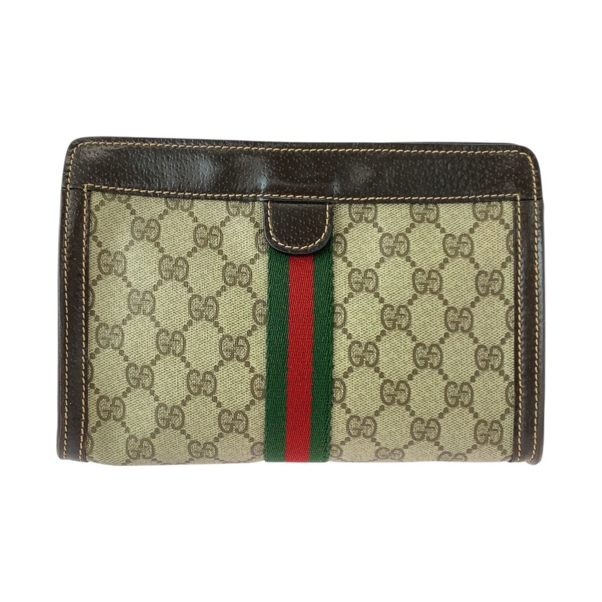 GUCCI グッチ ヴィンテージ シェリーライン ベージュ ブラウン GG