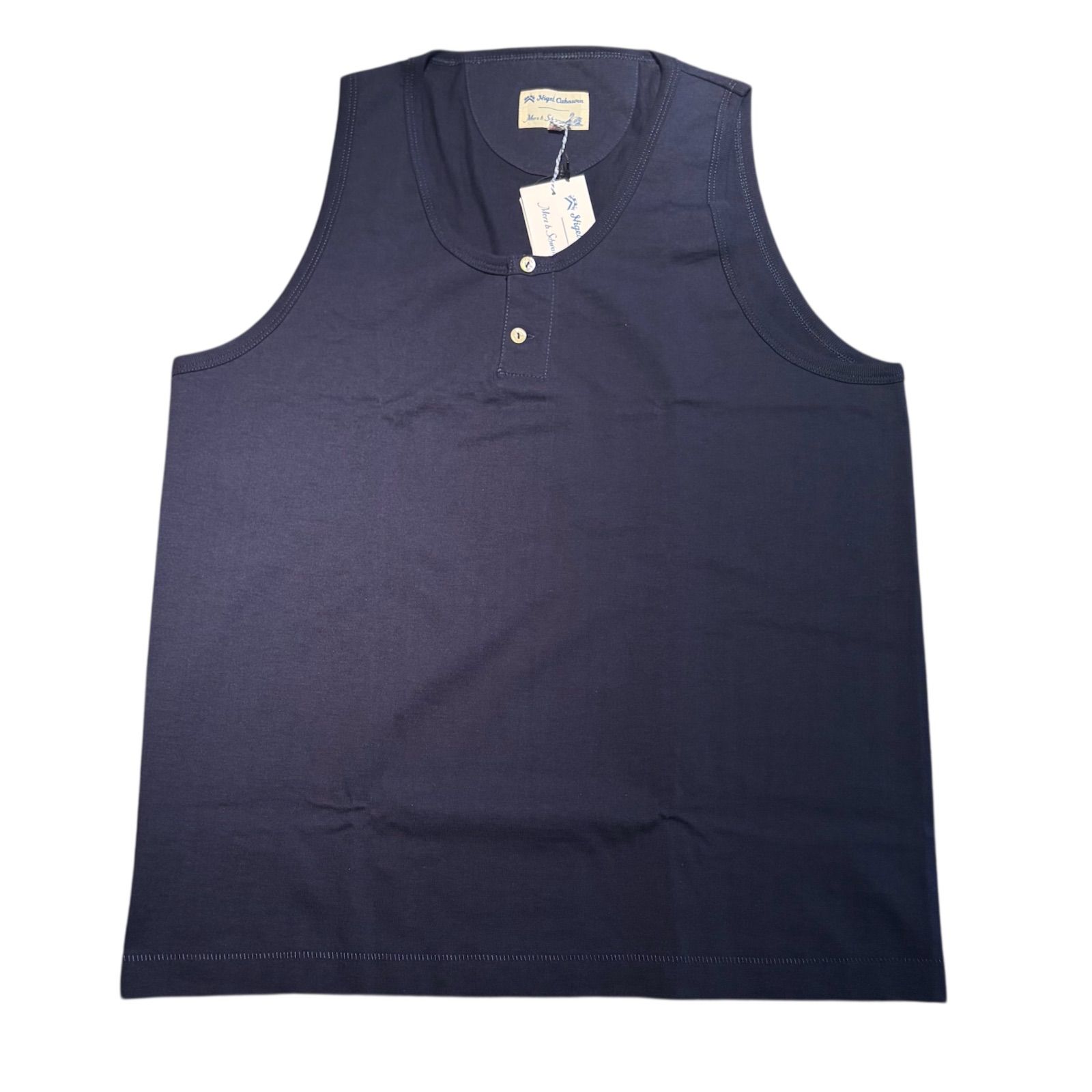 新品 Nigel Cabourn×Merz b.Schwanen-タンクトップ Dark Navy - メルカリ