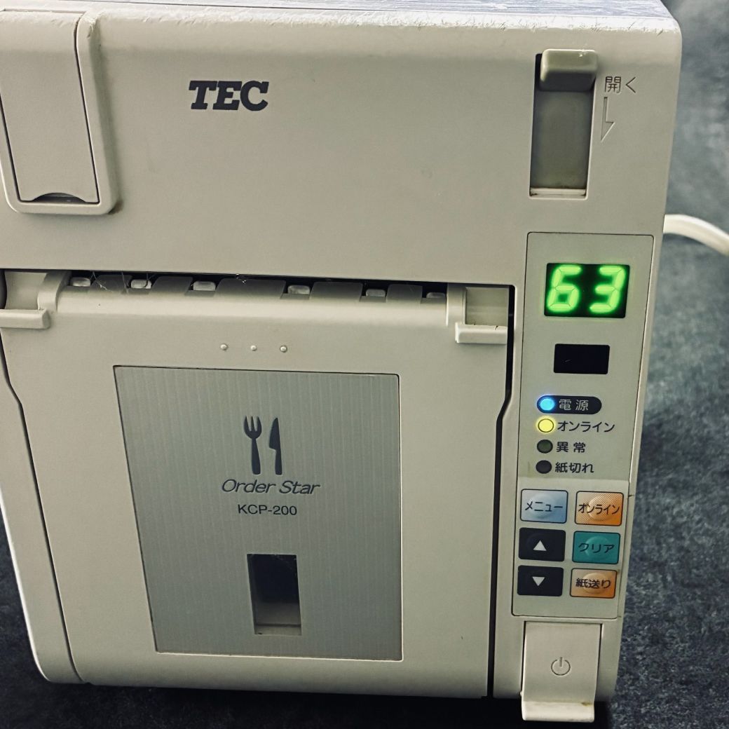daipi 東芝TEC キッチンプリンターKCP-200 2台＋オーダー 東芝TEC