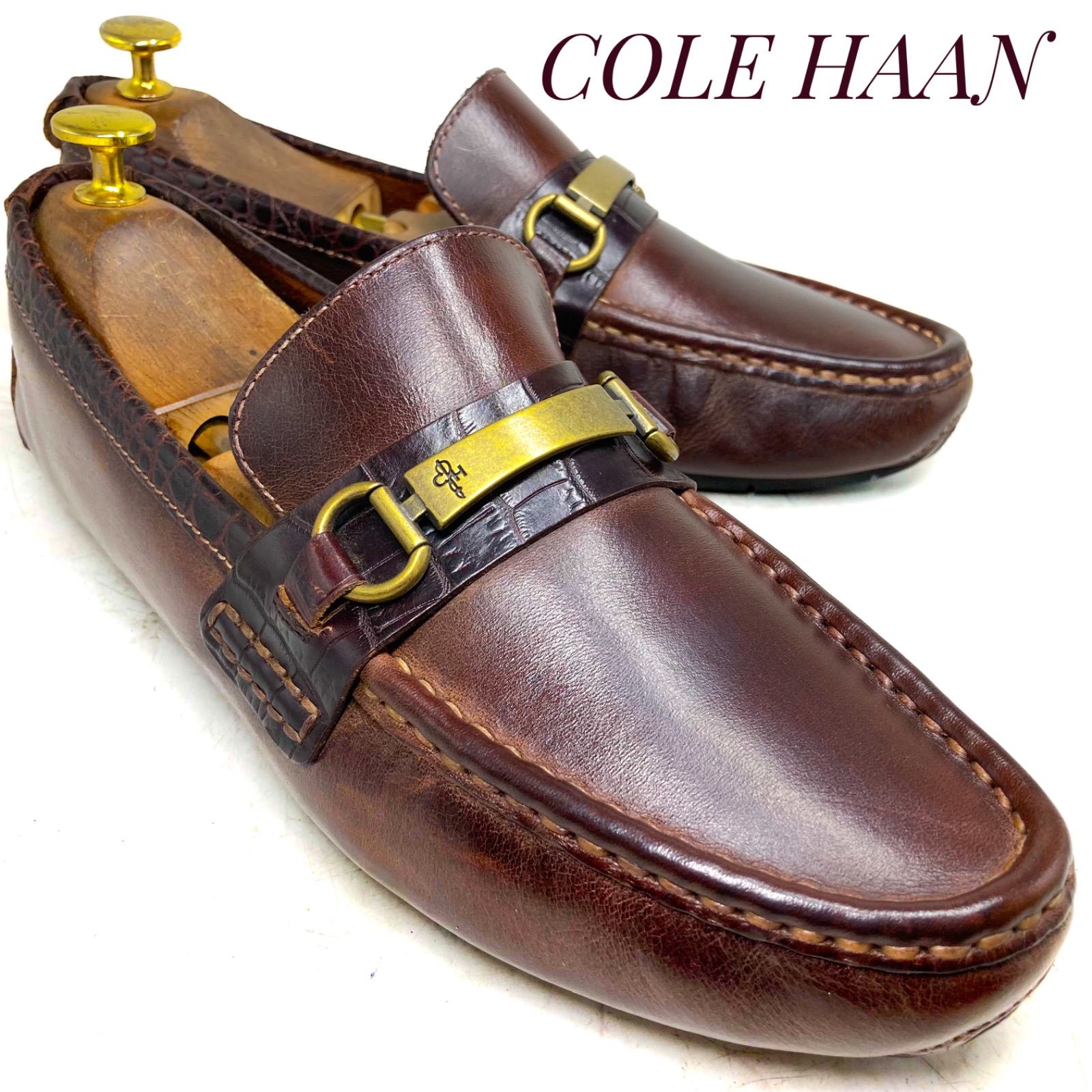 ほぼ未使用】COLE HAAN コールハーン ホースビットローファー 茶