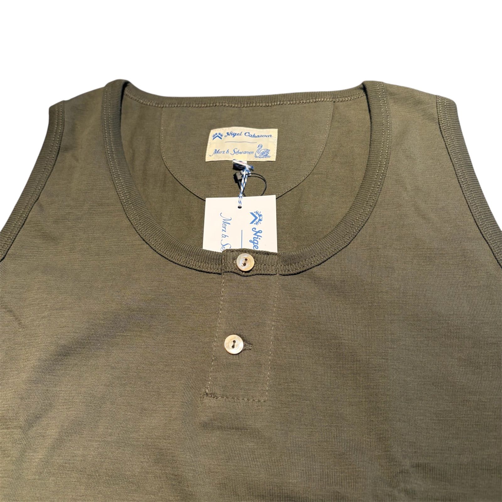 新品 Nigel Cabourn×Merz b.Schwanen-タンクトップ Green - メルカリ